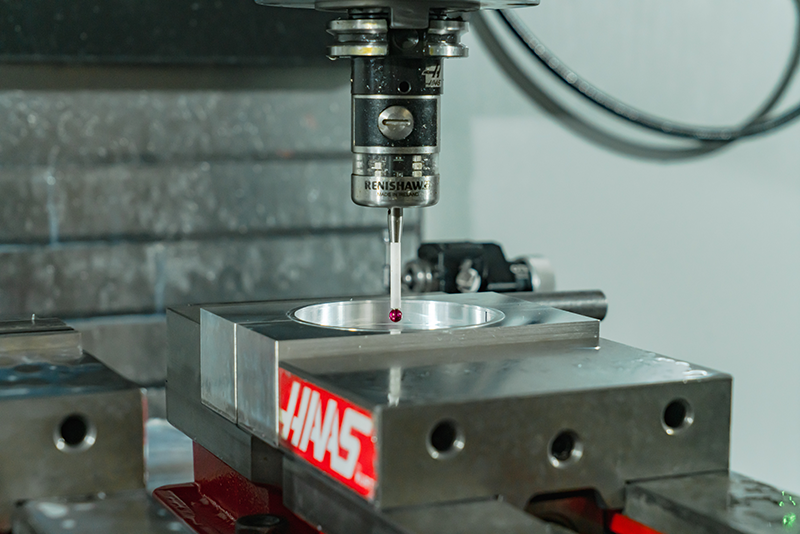 haas vertical mill measuring